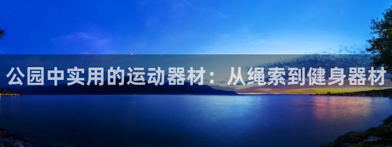 征途国际娱乐首页官网下载：公园中实用的运动器材：从绳索到健身